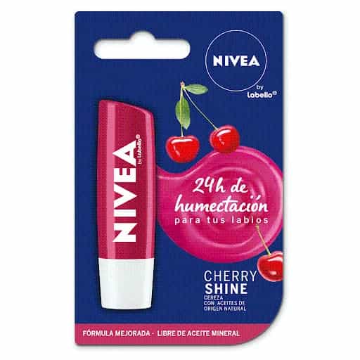 Protector Labial Nivea Cherry Shine 4,8 Gr